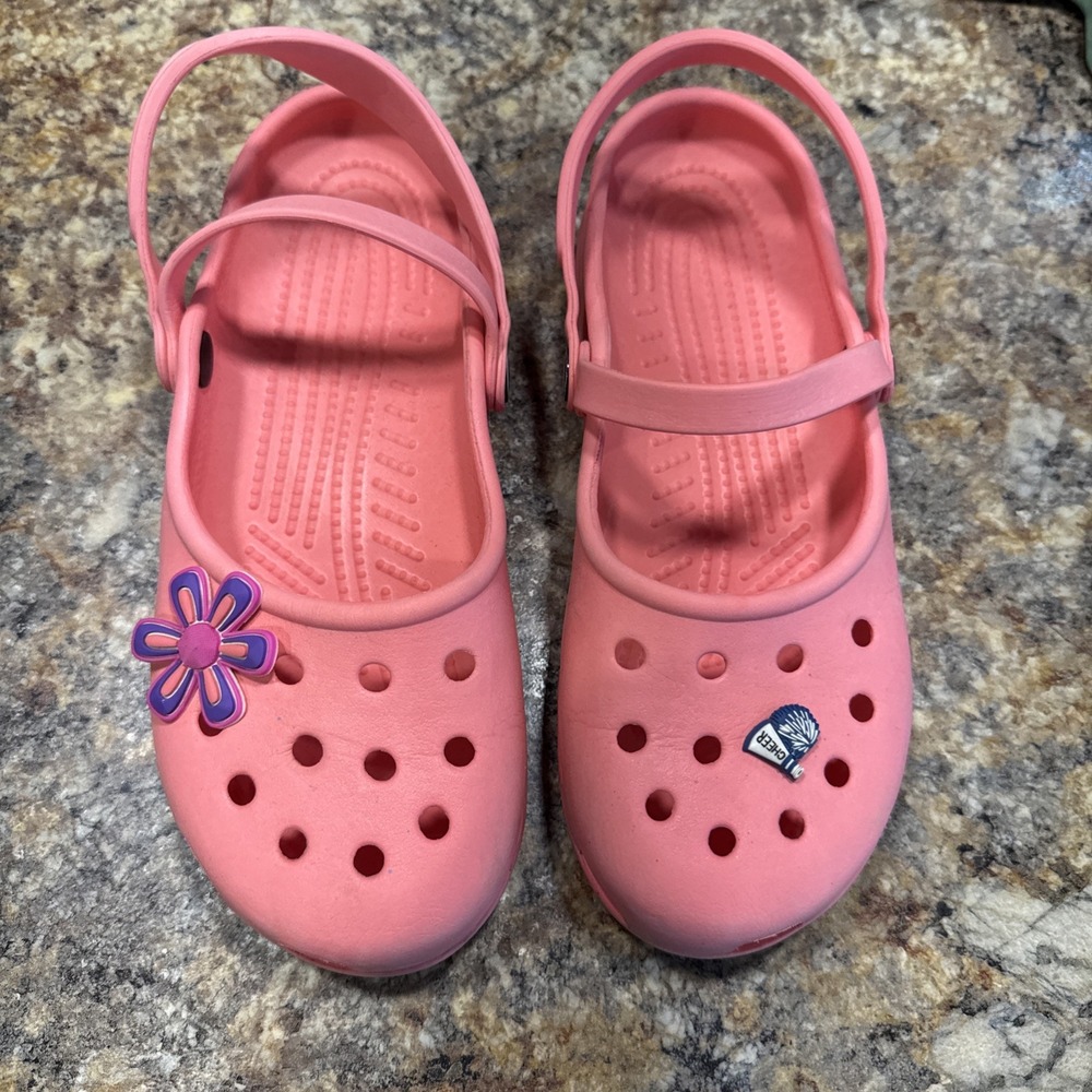 Crocs Mary Jane Clog Comfort Lightweight Women's Pink Slip On US Size 8